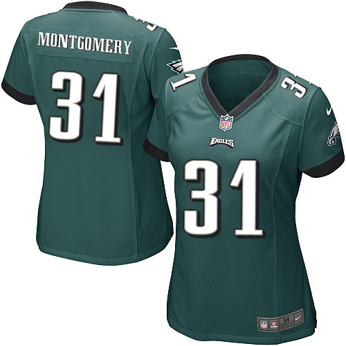 Women's Game Wilbert Montgomery Nike Jersey Midnight Green Home - #31 NFL Philadelphia Eagles